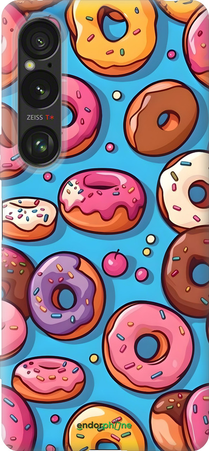 Силіконовий чехол Пончики для Sony Xperia 1 VI - 6318u-3975 изображение 