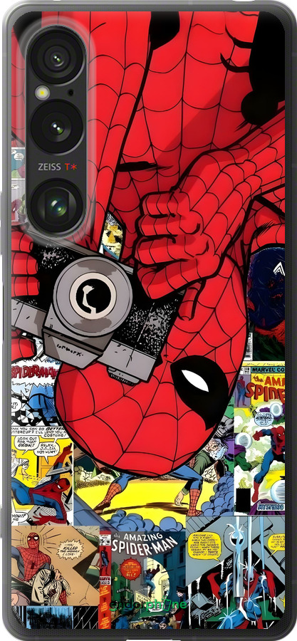 Силиконовый чехол Человек паук 2 для Sony Xperia 1 VI - 6333u-3975 изображение 