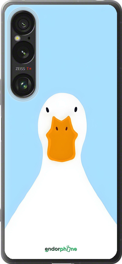 Силиконовый чехол Гусь для Sony Xperia 1 VI - 6350u-3975 изображение 