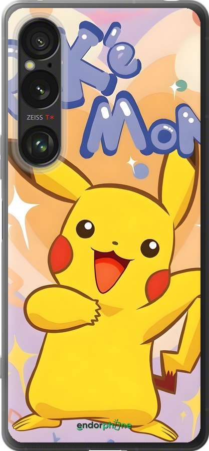 Силиконовый чехол Пикачу для Sony Xperia 1 VI - 6383u-3975 изображение 