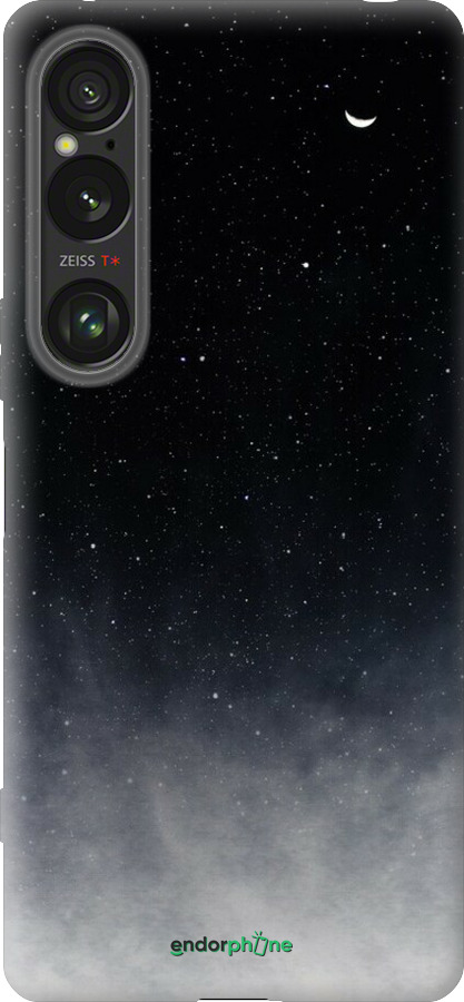 Силиконовый чехол Сині хмари, Синій місяць для Sony Xperia 1 VI - 6396u-3975 изображение 