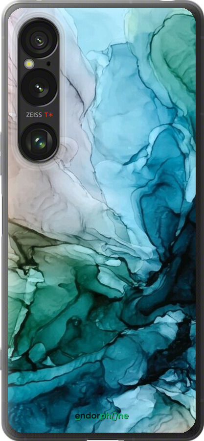 Силиконовый чехол С красочной абстрактной картиной Соленые берега для Sony Xperia 1 VI - 6405u-3975 изображение 