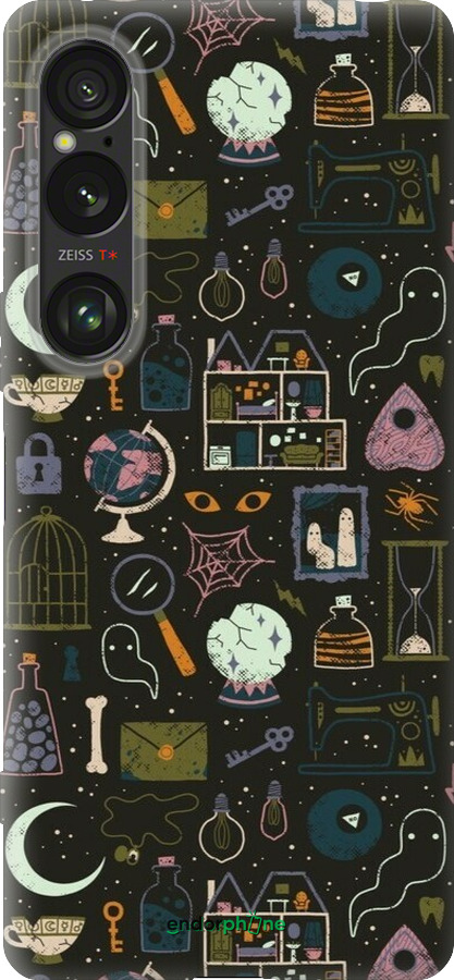 Силиконовый чехол Колдовской принт для Sony Xperia 1 VI - 6425u-3975 изображение 
