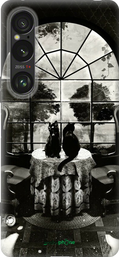 Силиконовый чехол Череп и коты для Sony Xperia 1 VI - 6432u-3975 изображение 