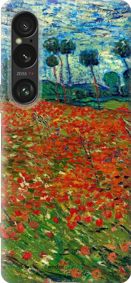 Силіконовий чехол Вінсент Ван Гог-Макове поле для Sony Xperia 1 VI - 6466u-3975 изображение 