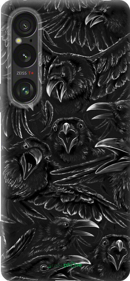 Силиконовый чехол Воронья ярость для Sony Xperia 1 VI - 6474u-3975 изображение 