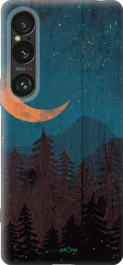 Силиконовый чехол Звездный лес для Sony Xperia 1 VI - 6480u-3975 изображение 
