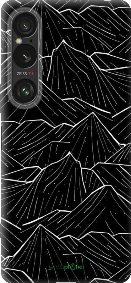 Силіконовий чехол Із зображенням Темних гір для Sony Xperia 1 VI - 6489u-3975 изображение 