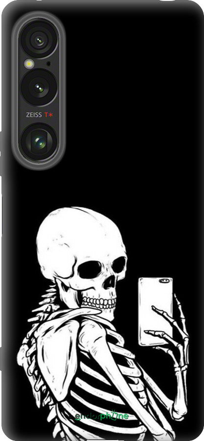Силіконовий чехол Скелет робить Selfie для Sony Xperia 1 VI - 6535u-3975 изображение 