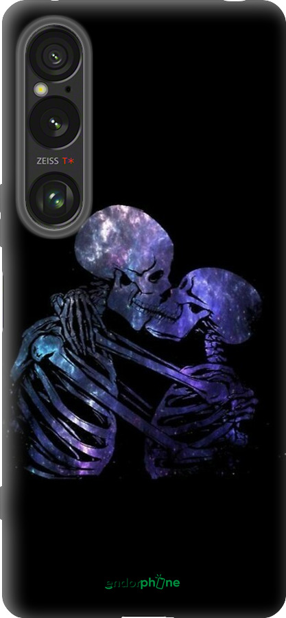 Силиконовый чехол С изображением скелета для Sony Xperia 1 VI - 6537u-3975 изображение 