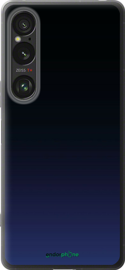 Силиконовый чехол Градиент в тёмно - синем стиле для Sony Xperia 1 VI - 6542u-3975 изображение 