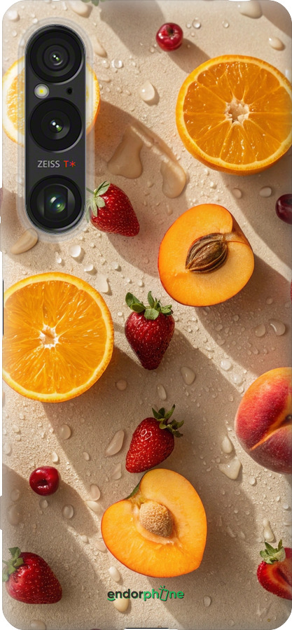 Силіконовий чехол Фрукти 3 для Sony Xperia 1 VI - 6703u-3975 изображение 