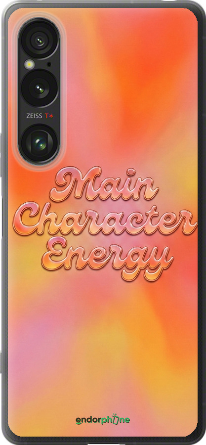 Силиконовый чехол Aura Gradient Main Character Energy Aesthetic Y2K для Sony Xperia 1 VI - 6783u-3975 изображение 