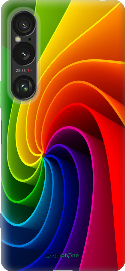 Силиконовый чехол Радужный вихрь для Sony Xperia 1 VI - 747u-3975 изображение 