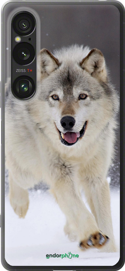 Силиконовый чехол Бегущий волк для Sony Xperia 1 VI - 826u-3975 изображение 