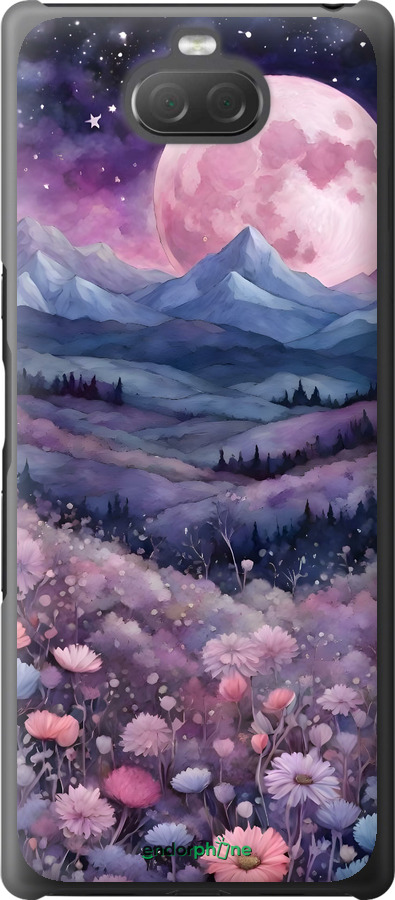 2D пластиковый чехол Ночь луна арт для Sony Xperia 10 I4113 - 6319t-1688 изображение 