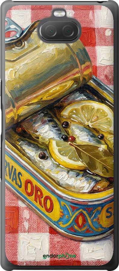 2D пластиковий чехол Vintage Sardine Tin Phone для Sony Xperia 10 I4113 - 6772t-1688 изображение 