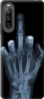 Силиконовый чехол Рука через рентген для Sony Xperia 10 IV - 1007u-2789 изображение 