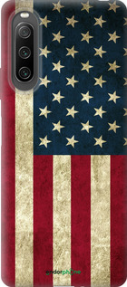 Силиконовый чехол Флаг США для Sony Xperia 10 IV - 395u-2789 изображение 