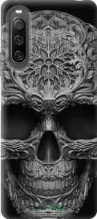 Силиконовый чехол skull-ornament для Sony Xperia 10 IV - 4101u-2789 изображение 