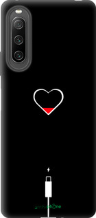 Силиконовый чехол Подзарядка сердца для Sony Xperia 10 IV - 4274u-2789 изображение 