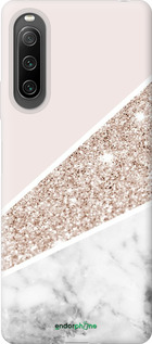 Силиконовый чехол Пастельный мрамор для Sony Xperia 10 IV - 4342u-2789 изображение 