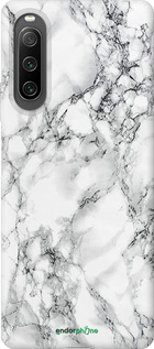 Силиконовый чехол Мрамор белый для Sony Xperia 10 IV - 4480u-2789 изображение 