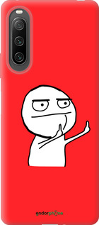 Силиконовый чехол Мем для Sony Xperia 10 IV - 4578u-2789 изображение 