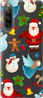 Силиконовый чехол Новогодний 1 для Sony Xperia 10 IV - 4614u-2789 изображение 