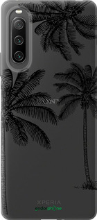 Силиконовый чехол Пальмы1 для Sony Xperia 10 IV - 4634u-2789 изображение 