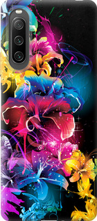 Силиконовый чехол Абстрактные цветы для Sony Xperia 10 IV - 511u-2789 изображение 