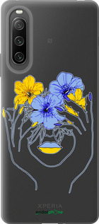 Силиконовый чехол Девушка v4 для Sony Xperia 10 IV - 5276u-2789 изображение 