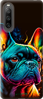 Силиконовый чехол Яркий бульдог для Sony Xperia 10 IV - 5547u-2789 изображение 