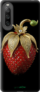 Силиконовый чехол Клубника v3 для Sony Xperia 10 IV - 5638u-2789 изображение 