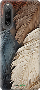 Силіконовий чехол Листя в стилі бохо для Sony Xperia 10 IV - 5643u-2789 изображение 