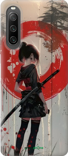 Силиконовый чехол Сумерки воина: Танец с катаной для Sony Xperia 10 IV - 6123u-2789 изображение 