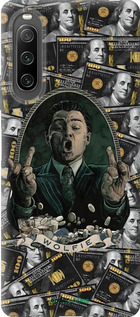 Силиконовый чехол Волк с валл стрит для Sony Xperia 10 IV - 6287u-2789 изображение 