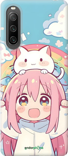 Силіконовий чехол Девочка аниме радуга для Sony Xperia 10 IV - 6304u-2789 изображение 