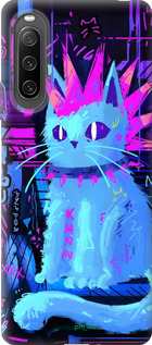 Силиконовый чехол Кот панк для Sony Xperia 10 IV - 6311u-2789 изображение 