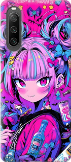 Силиконовый чехол Аниме милаха для Sony Xperia 10 IV - 6314u-2789 изображение 
