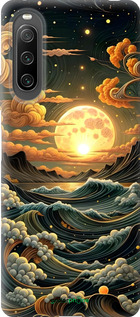 Силиконовый чехол Арт волны для Sony Xperia 10 IV - 6332u-2789 изображение 