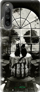 Силиконовый чехол Череп и коты для Sony Xperia 10 IV - 6432u-2789 изображение 