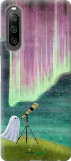 Силиконовый чехол Привидение и звезды для Sony Xperia 10 IV - 6443u-2789 изображение 