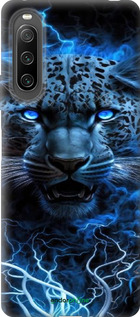 Силиконовый чехол Ледяной леопард для Sony Xperia 10 IV - 6460u-2789 изображение 