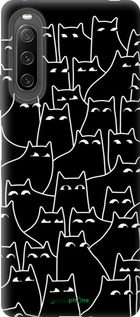 Силиконовый чехол С изображением кошек для Sony Xperia 10 IV - 6470u-2789 изображение 