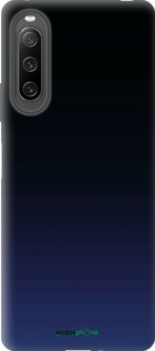 Силіконовий чехол Градієнт у темно-синьому стилі для Sony Xperia 10 IV - 6542u-2789 изображение 