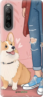 Силиконовый чехол Корги 3 для Sony Xperia 10 IV - 6707u-2789 изображение 