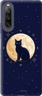 Силиконовый чехол Cute Cat Celestial/Witchy для Sony Xperia 10 IV - 6787u-2789 изображение 