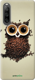 Силіконовий чехол Сова з кави для Sony Xperia 10 IV - 777u-2789 изображение 