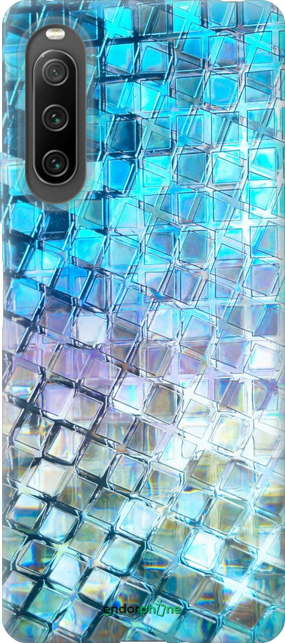 Силиконовый чехол Переливающаяся чешуя для Sony Xperia 10 IV - 227u-2789 изображение 